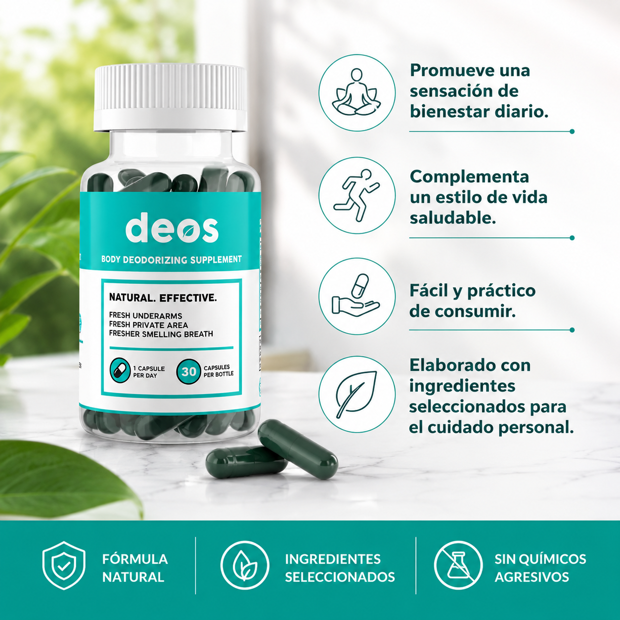VitaFresh: Control natural de olores y bienestar digestivo.